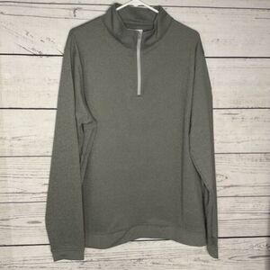Peter Millar‎ Men's Pullover Grey Golf Sweater Shirt Long sleeve 1/4 Zip Size XL